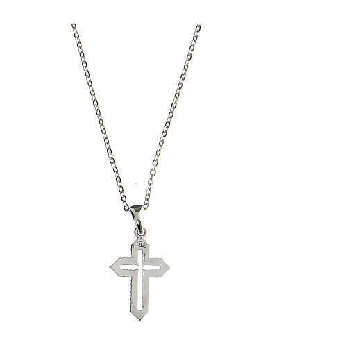 Collana Agios croce argento 925  3