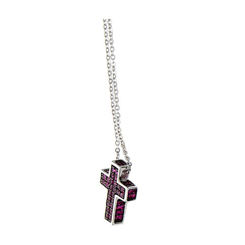 Necklace with perforated cross, 925 silver 3