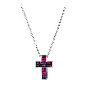 Collana croce forata argento 925 