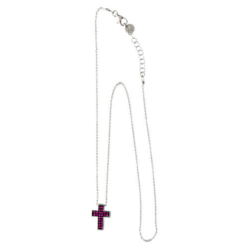 Collana croce forata argento 925  5