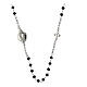 Collier Sacré Coeur Agios pierres noirs argent 925 rhodié s3