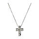 Collier Crucis zircons blancs Benedictus argent 925 rhodié s4
