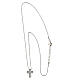 Collier Crucis zircons blancs Benedictus argent 925 rhodié s5