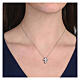Collana crucis rodio zirconi bianchi Agios argento 925  s2