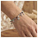Pulsera Benedictus rodiado multicolor celeste plata 925 s2