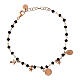 Bracciale Agios rose' pietre nere argento 925 s3