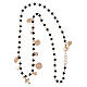 Collana rose' pietre nere Agios argento 925  s4