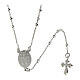 Agios rosary of rhodium-plated 925 silver with Miraculous Medal s2