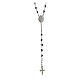 Rosario in ematite Agios argento 925 zirconi bianchi s3