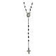 Agios hematite rosary 925 silver white zircons s1