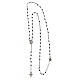 Agios hematite rosary 925 silver white zircons s3