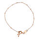 Bracciale Agios con charm croce rosato argento 925 s4