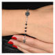 Agios bracelet with black beads and Miraculous Medal, 925 silver s2