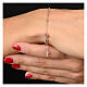 Bracciale charms Agios argento 925 con croce e zirconi rosato s2