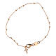 Bracciale charms Agios argento 925 con croce e zirconi rosato s3