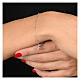 Bracciale Agios rodiato argento 925 croce s2