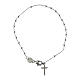  Cross bracelet in rhodium-plated 925 silver Agios  s1