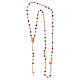 Rosary necklace Agios rose multicolor stones 925 silver s3