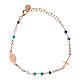 Pulsera Agios rosada multicolor celeste plata 925 s3