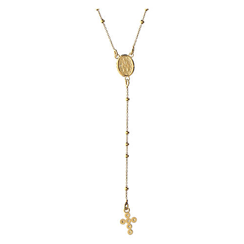 Cheap gold hot sale rosary necklace