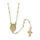 Agios rosary with Miraculous Medal, gold plated 925 silver s2