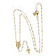 Agios rosary with Miraculous Medal, gold plated 925 silver s4