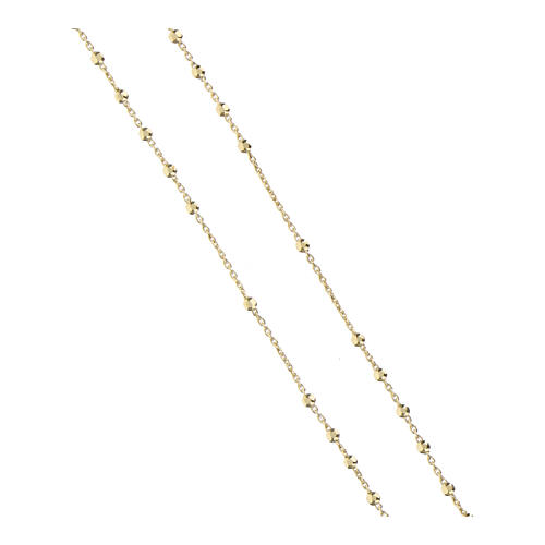 Terço Milagrosa prata 925 dourada Agios 4