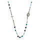Collana rodiata multicolor Agios celeste argento 925  s1