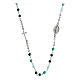 Multicolor rhodium-plated necklace Agios light blue 925 silver s1