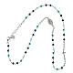 Multicolor rhodium-plated necklace Agios light blue 925 silver s4