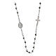 Collier hématite argentée zircons Agios argent 925 s2