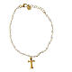 Agios bracelet with white beads and gold plated 925 silver s3