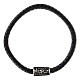 Bracelet Benedictus Pater argent 925 cuir noir s4