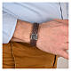Bracciale Pater argento 925 Agios pelle testa di moro   s2
