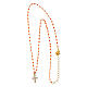Collana Agios microsmalti arancioni argento 925 dorata s4
