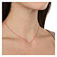 Collar Agios plata 925 micro esmaltes fucsia zircones s2