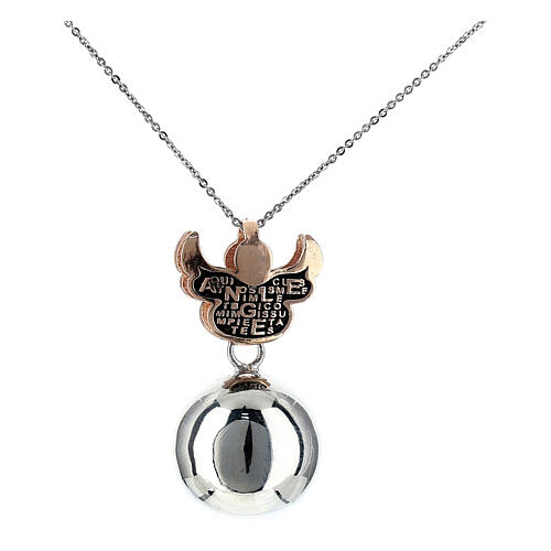 Call angel necklace 16 mm Agios 925 rose silver 2