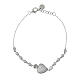 Bracelet Sacrum Cor Agios argent 925 rhodié zircons s1