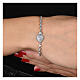 Bracelet Sacrum Cor Agios argent 925 rhodié zircons s2