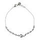 Bracelet Sacré Coeur argent 925 rhodié Benedictus zircons blancs s1