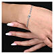 Bracelet Sacré Coeur argent 925 rhodié Benedictus zircons blancs s2