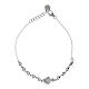 Bracciale Agios sacrum cor argento rodiato zirconi bianchi s3