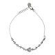 Pulseira Benedictus Sacrum Cor ródio zircões brancos s3