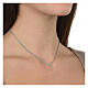 Collier Agios grains émail turquoise argent 925 doré s2