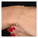 Gold plated Agios bracelet with white enamel beads, 925 silver s2