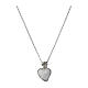 Sacrum Cor necklace by Agios, rhodium-plated 925 silver and white rhinestones s1