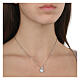 Collier Sacrum Cor zircons argent 925 rhodié Agios s2