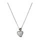 Collana sacrum cor rodiato zirconi bianchi Agios arg 925 s1