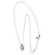 Collana sacrum cor rodiato zirconi bianchi Agios arg 925 s5