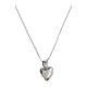 Collana sacrum cor rodiato zirconi bianchi Benedictus arg 925 s3